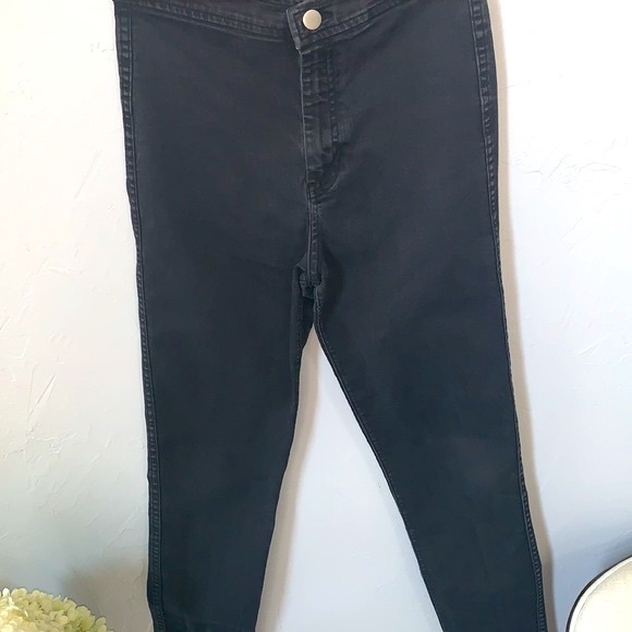 American Apparel High Waisted Black Easy Jeans - Picture 3 of 6